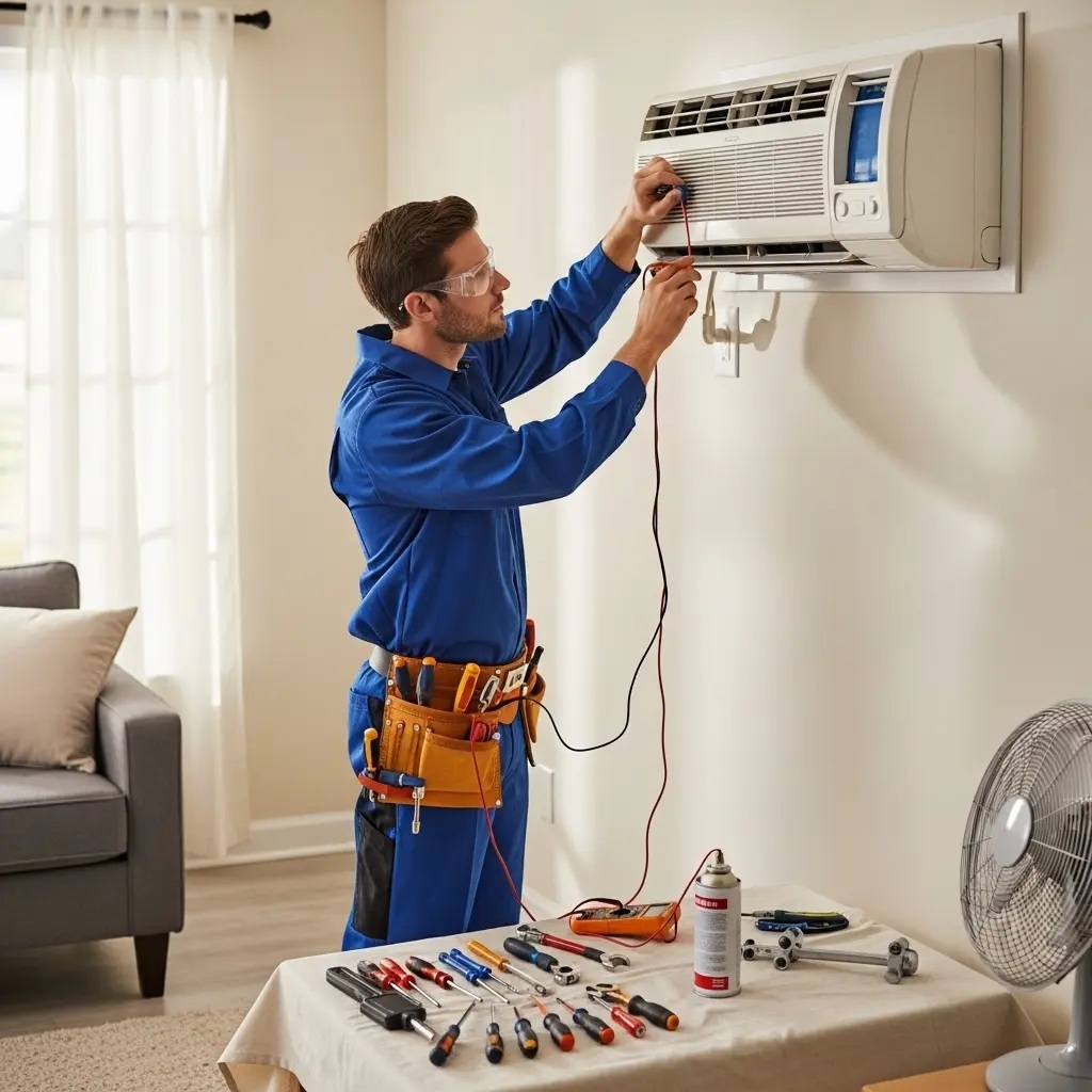 Gaziemir Uğur Uğur klima gaz dolumu ve bakım – Enerji verimliliği artırıldı. - Teknik servis örneği